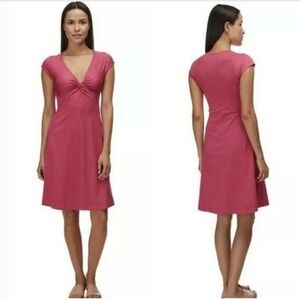 NWOT Patagonia Seabrook Bandha Twist Knot V-Neck Midi Dress Medium Athleisure